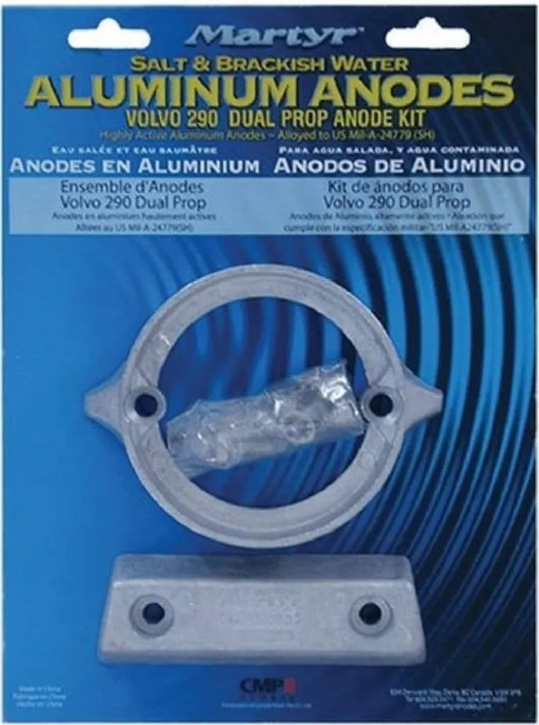 Stop corrosion Volvo 290 : Kit anodes magnésium Allpa pour eau douce