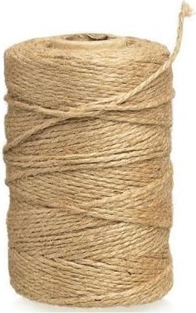 A spool of natural jute twine.