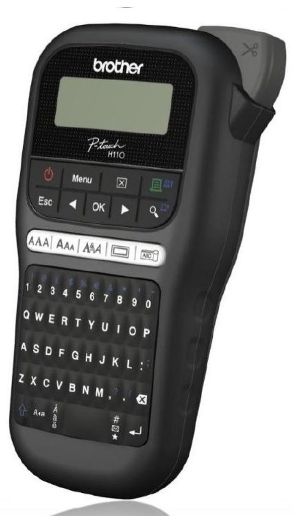 Brother Etikettendrucker PT-H110, 3,5/6/9/12 mm, 180dpi, Display, Tastatur