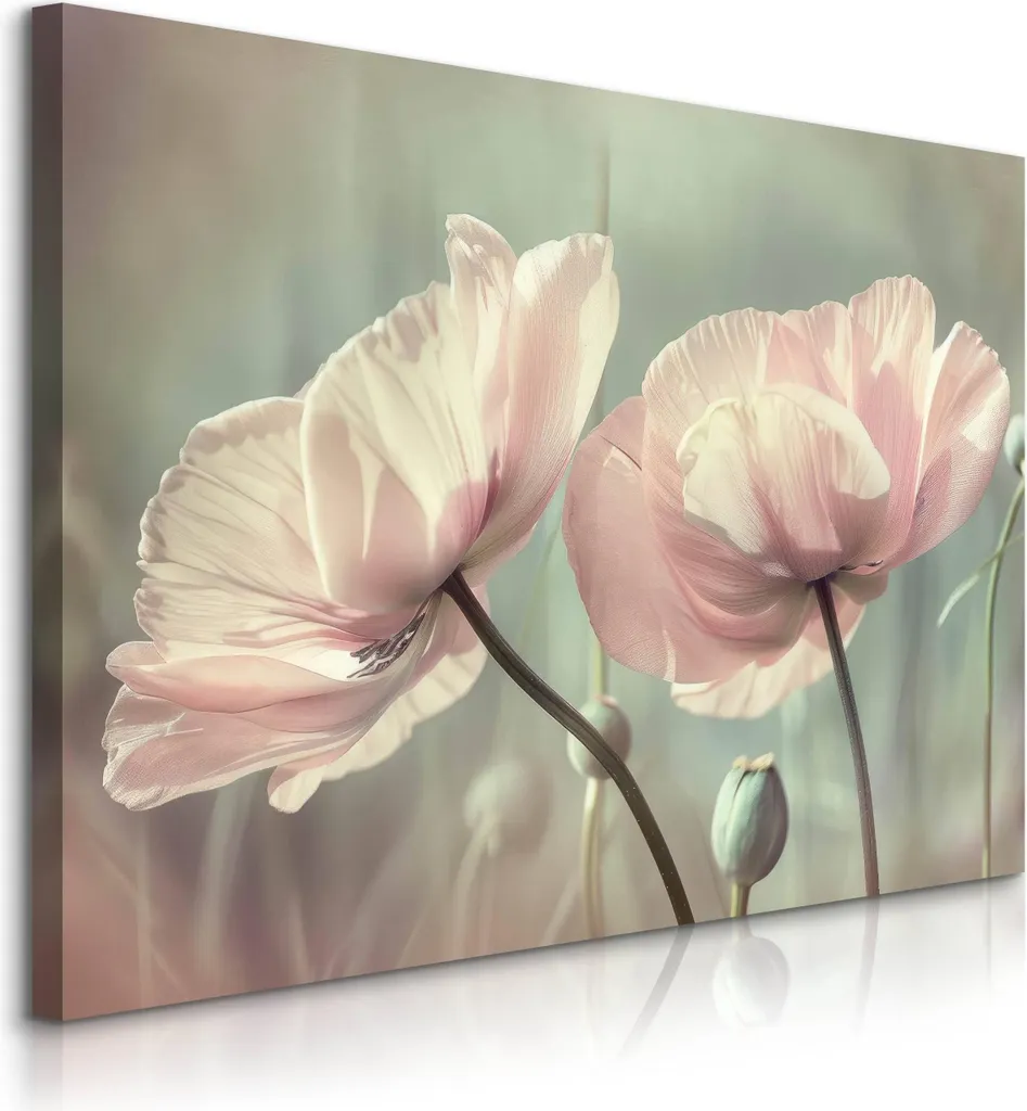 Quadro su Tela Muralo 100x70 cm - Stampa 3D Alta Risoluzione Fiori