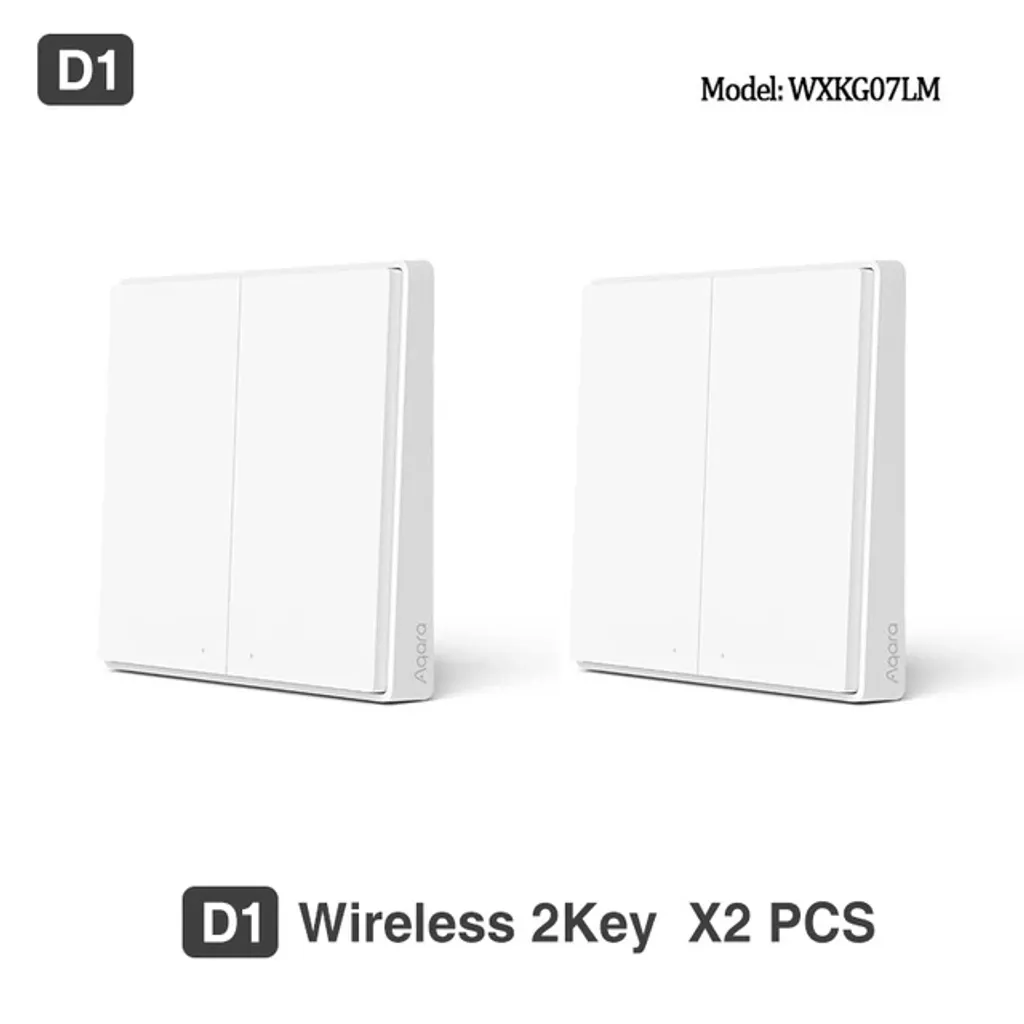 Commande sans fil 2 touches pour éclairage maison connectée 2XD1 - 2