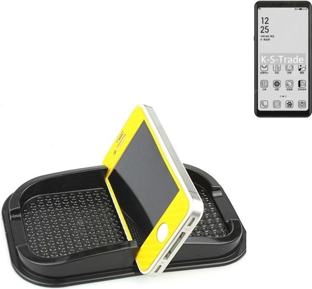 K-S-Trade Auto Anti Rutsch Matte Smartphone-Halter kompatibel mit HiSense A5 Haft Pad Armaturenbrett Handy-Halterung Silikon