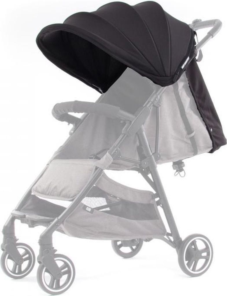 Baby Monster Kinderwagenhaube Kuki Textile Schwarz