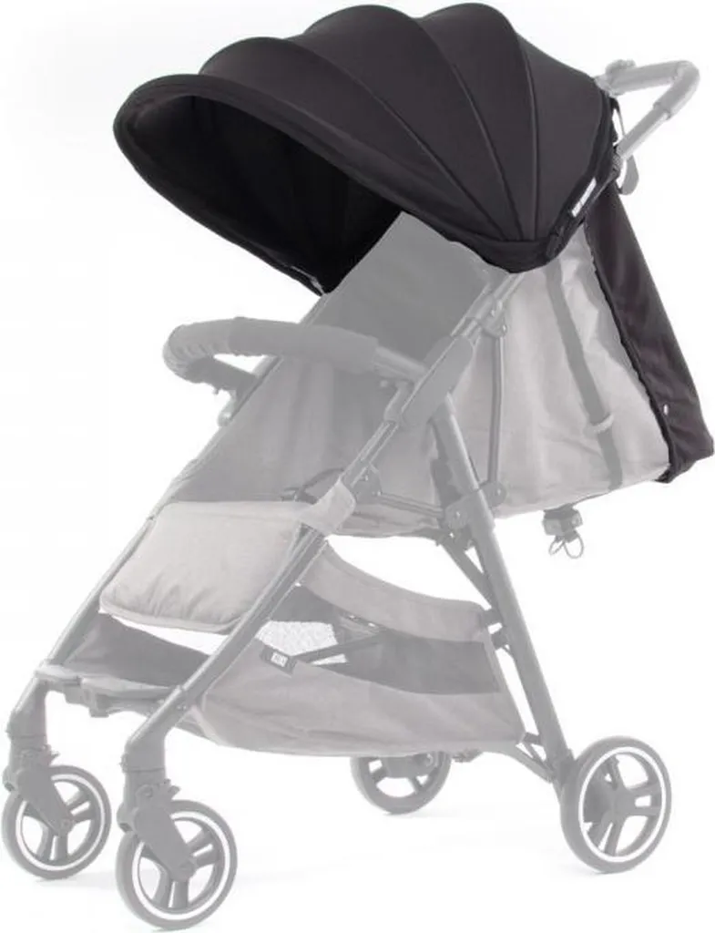 Capote de Poussette Baby Monster Kuki Textile Noir de Rechange Officiel