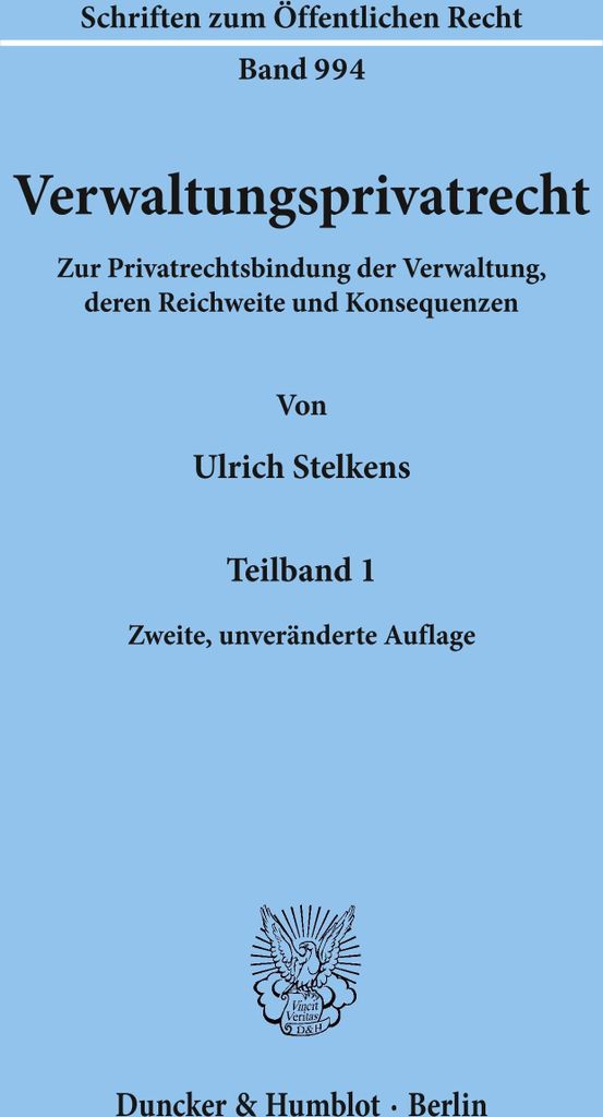 Verwaltungsprivatrecht.