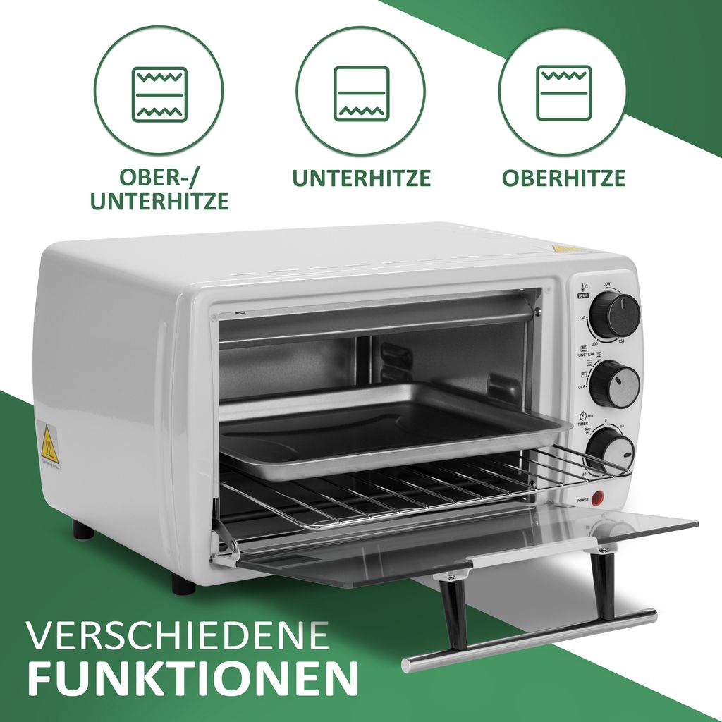 Steinborg Mini Backofen 13 Liter | Pizzaofen | 60°-250°C | Produktbild 7