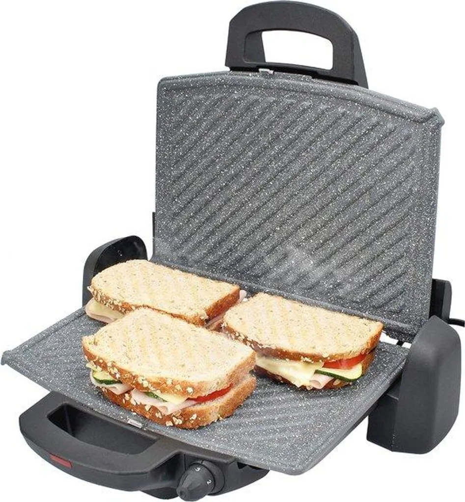 Grill Électrique 1800W avec 3 Niveaux de Température et Cuisson 1430cm²