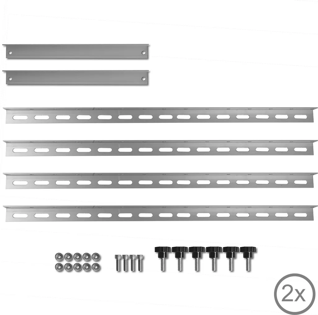 Supporto Zelsius Pannelli Solari Alluminio 0-90° per 2 Moduli 71cm - 4