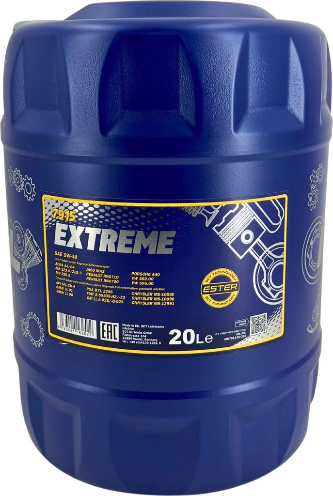 Mannol Extreme 5W-40 20 Liter (MN7915-20) Produktbild 