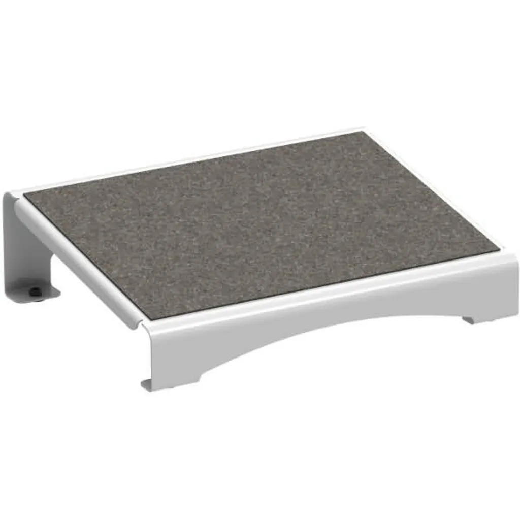 Repose-pieds pour télétravail MAULflair 40 x 30 cm blanc tout confort