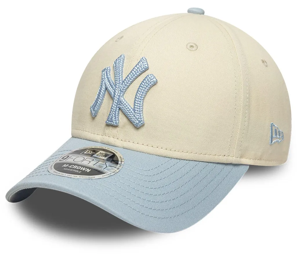 Casquette New Era 9FORTY MLB New York Yankees Beige et Lavande Ajustable