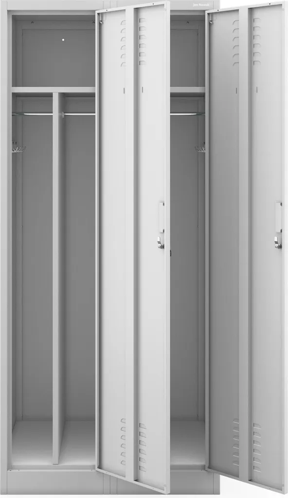 Armoire métallique sécurisée KACPER D600 - Solution rangement gris - 2