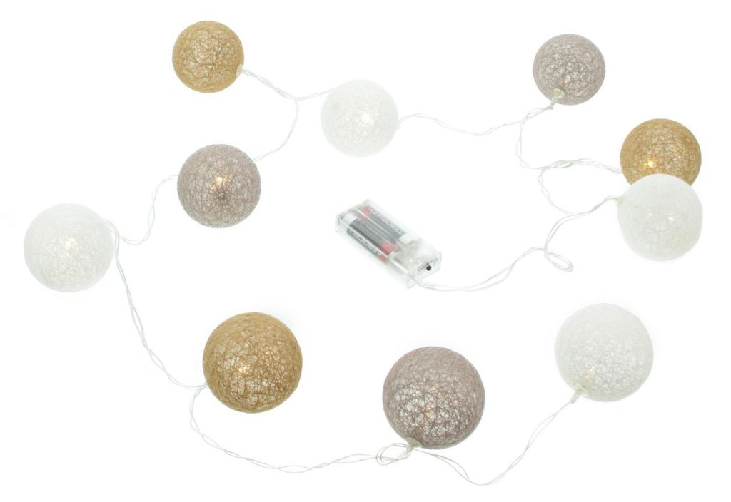 Noor Living Eco 10er LED Lichterkette warmweißes Licht 175 Produktbild 
