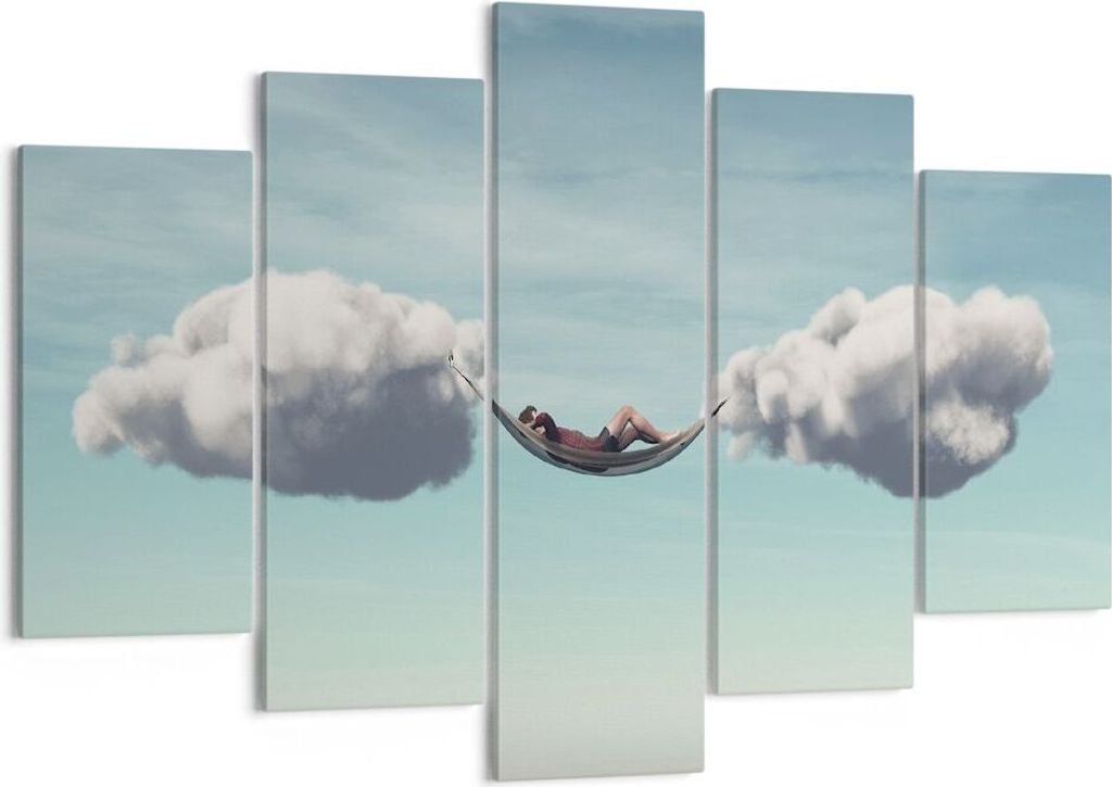 Bild auf Leinwand - Leinwandbild - 5 Teile - Wolken Produktbild 
