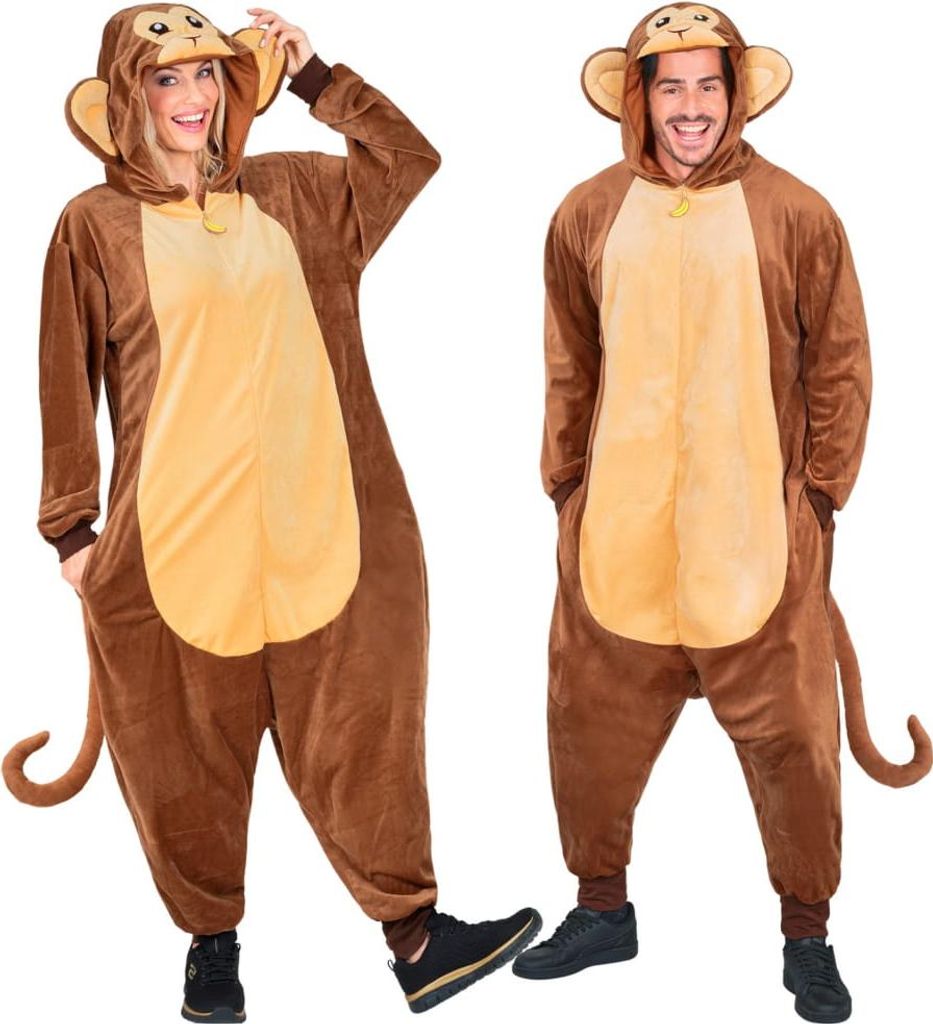 Overall Affe Kostüm braun L/XL Produktbild 