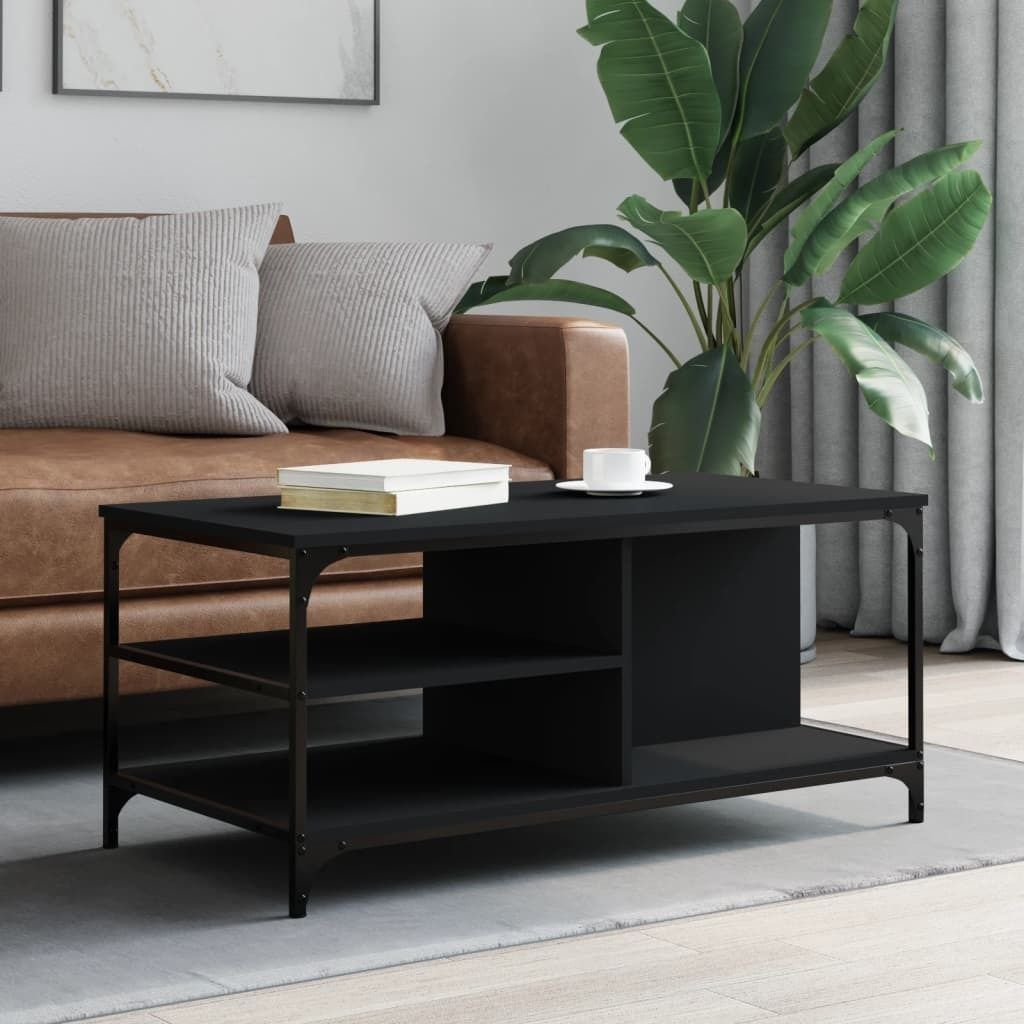 Maison Exclusive - Couchtisch Schwarz 100x50x45 cm Holzwerkstoff