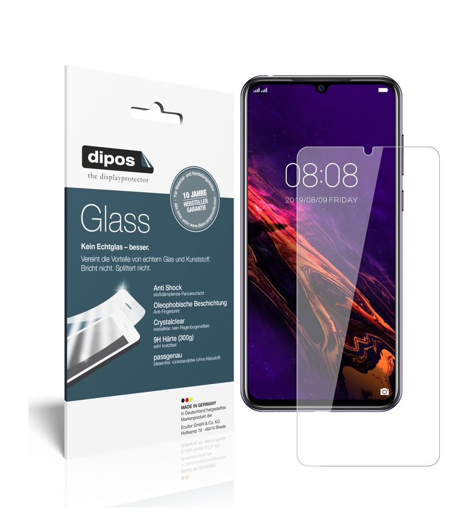 2x Schutzfolie für Doogee N20 - Anti-Shock 9H Folie dipos Glass Kunststoffglas