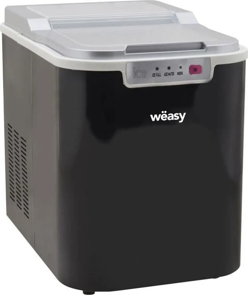 Fini les bacs vides : Machine à glaçons Wëasy 12kg compacte et noir