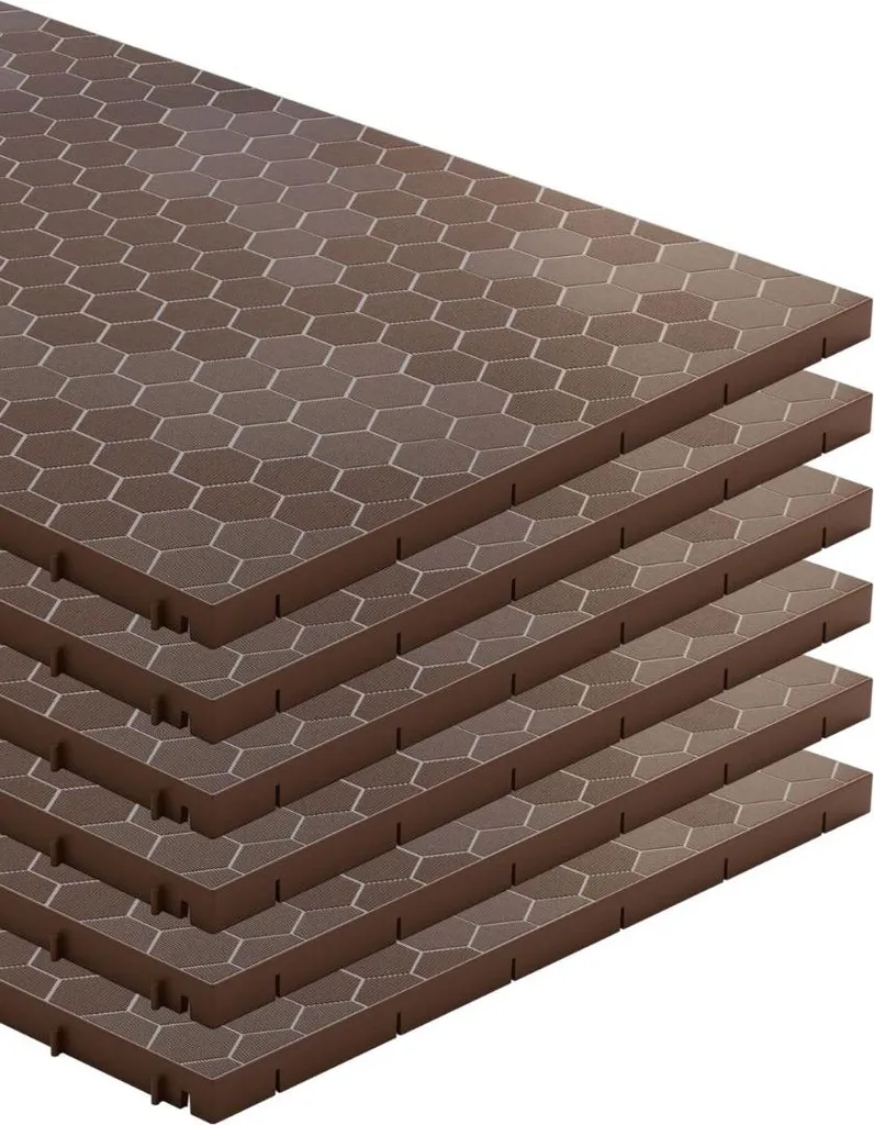 Dalles de sol clipsables 3cm INTEC : solution sol humide et abîmé - 2