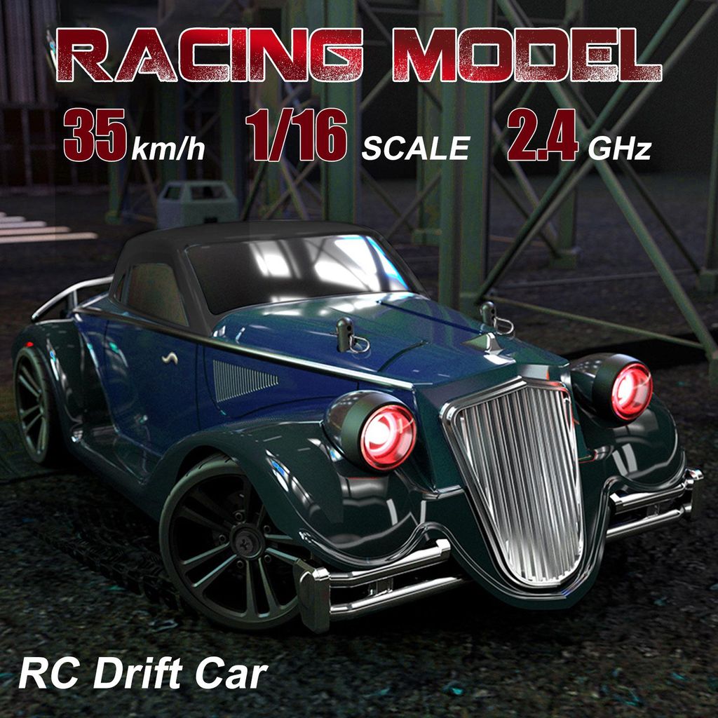 RC Drift Car 1/16 RC Car 2.4GHz 4WD 35km/h RC Race Car High Speed Kinder Geschenk RTR fuer Kinder Jungen Maedchen