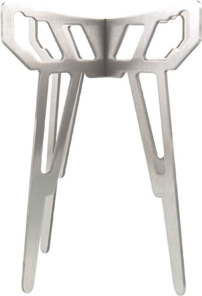 INF Outdoor Camping Kochgestell Edelstahl Feuerstelle Tragbarer Ofen