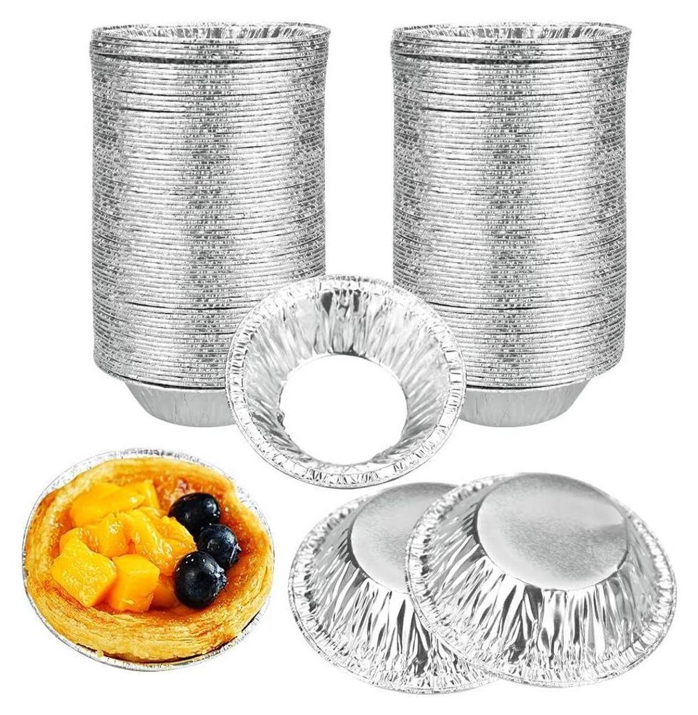 250 Stück Einweg-Tartelettformen aus Aluminium, Produktbild 