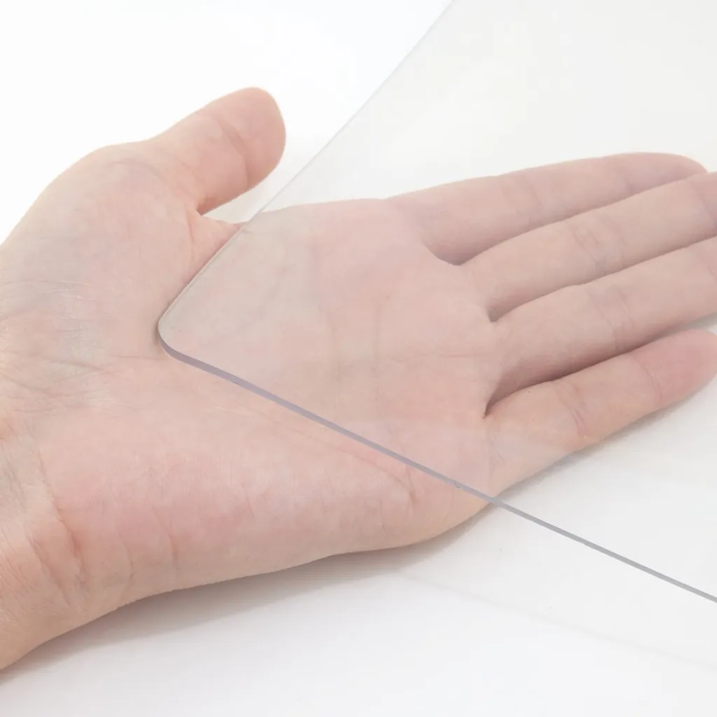 Nappe imperméable transparente en vinyle - Protection de table 91x152cm - 10