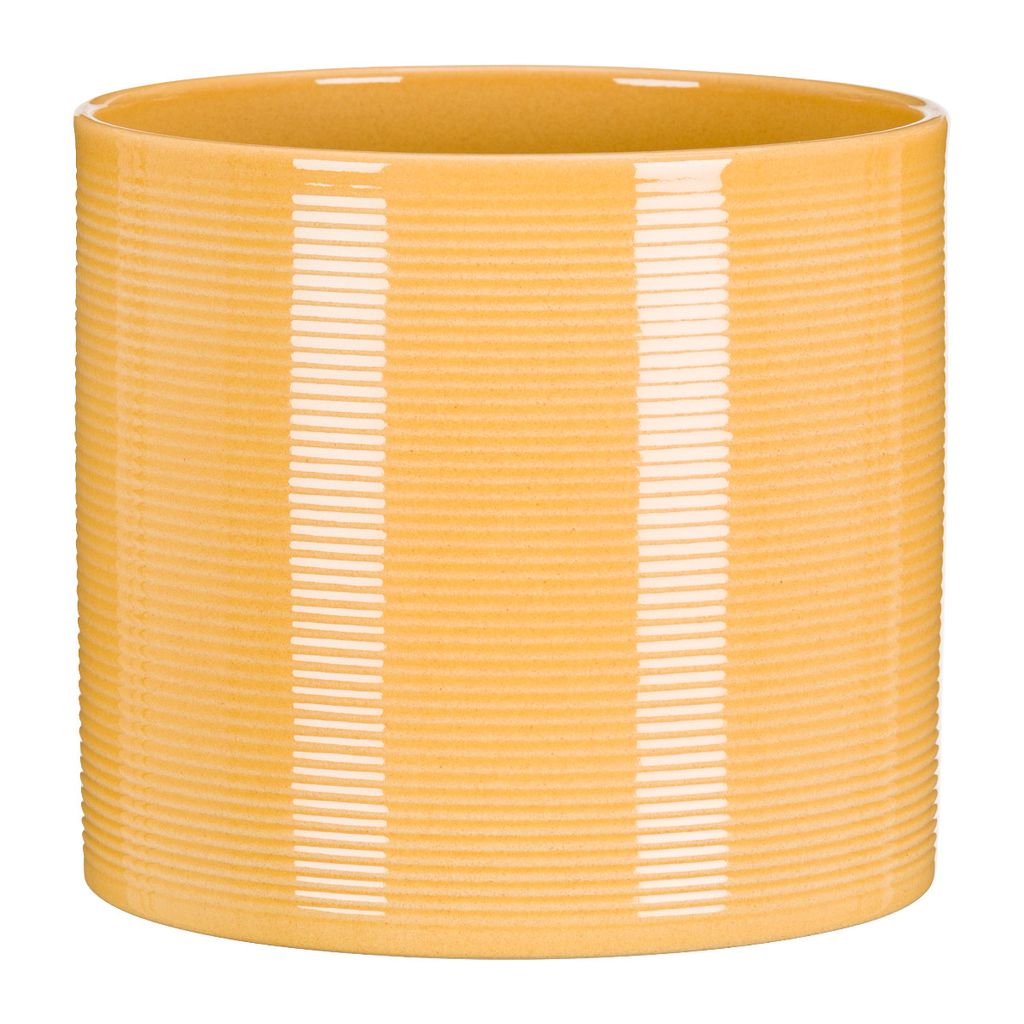 Scheurich Flower Pot 828, Topfpflanzer, Freistehend, Keramik, Gelb, Rund, Drinnen