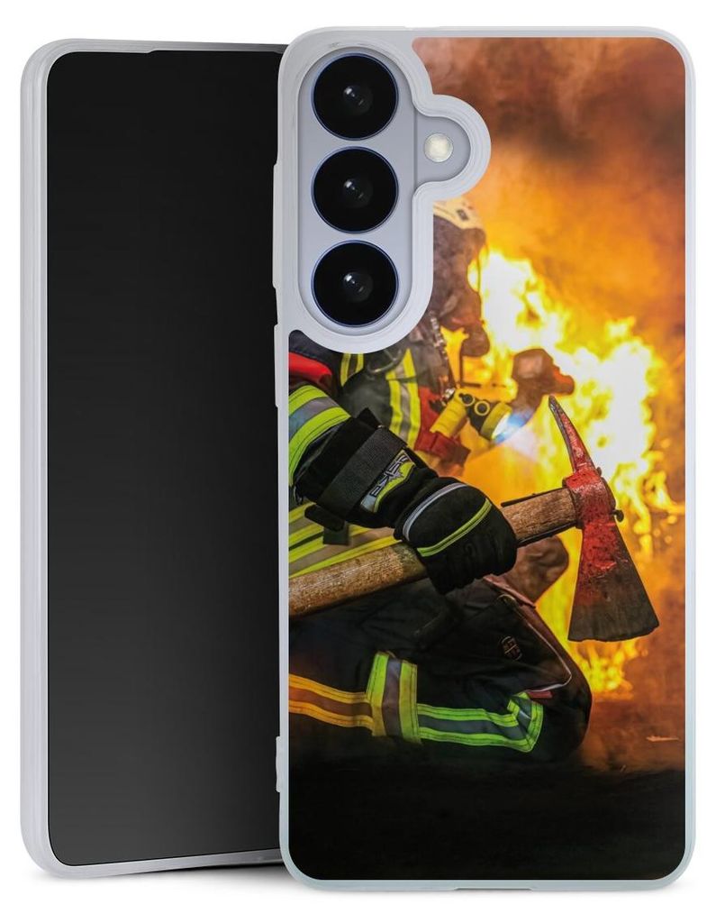 DeinDesign Slim Hülle für Samsung Galaxy S26+ Silikon Case Ultra Dünn Handyhülle Feuer Feuerwehr Lebensretter