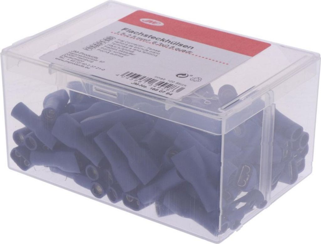 Flachsteckhülse JMP 1,5-2,5 6,3mm 100 Stück