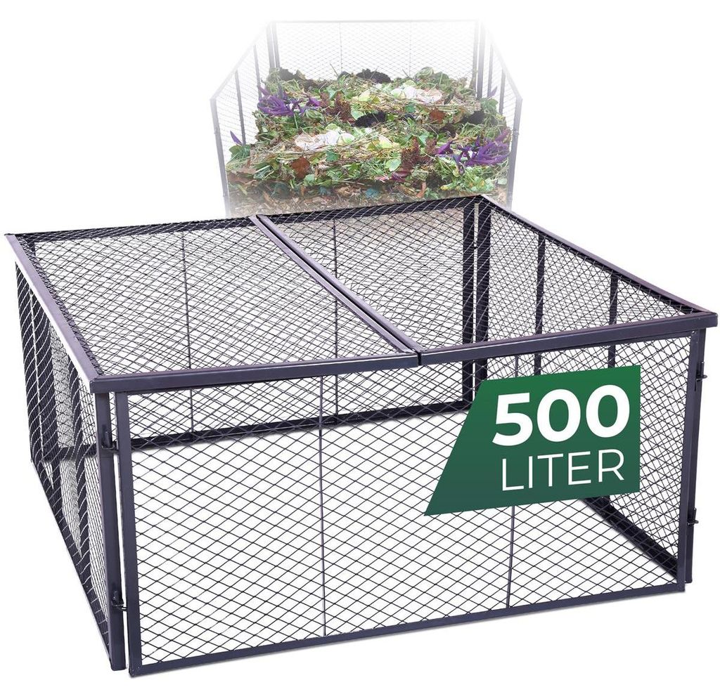 Novatool Garten-Komposter Metall 100x100x50 cm + Deckel Produktbild 
