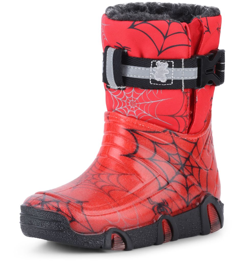 Ladeheid Kinder Mädchen Jungen Schneestiefel Gummistiefel gefüttert LAZT008 (04-Rot, 23/24 EU)