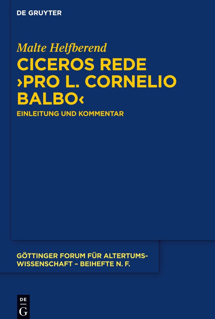 Ciceros Rede ¿Pro L. Cornelio Balbo¿