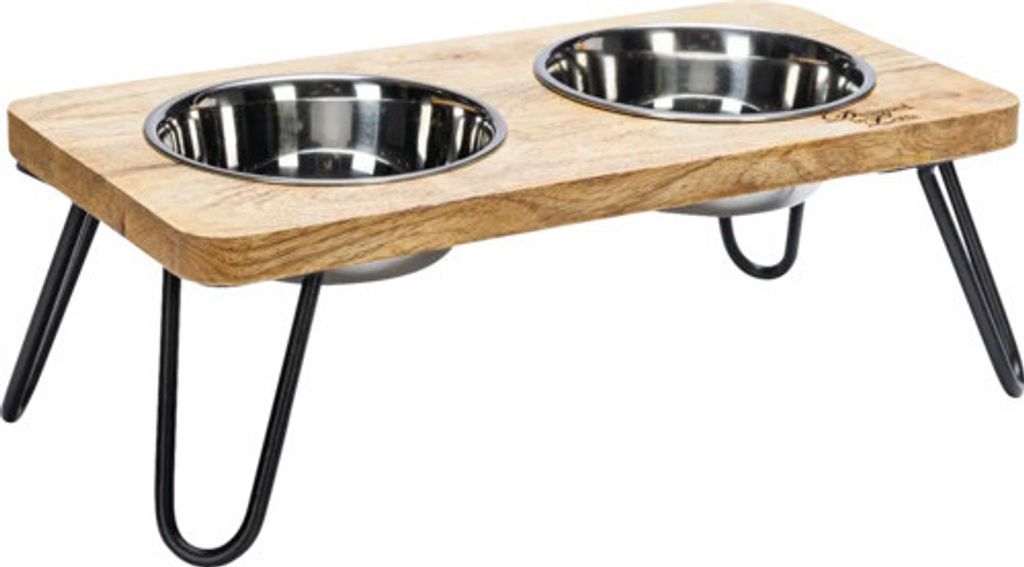 Designed by Lotte Linga - Dinerset Katze - Holz/Metall - Produktbild 