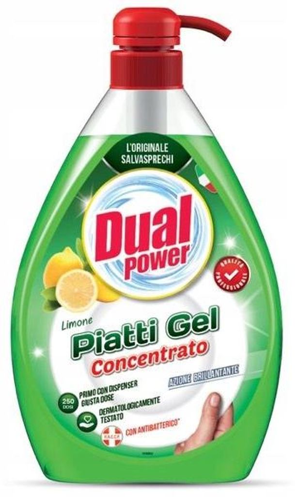 Dual Power Płyn do naczyń Cytyrna, 1 l Obrázok produktu 