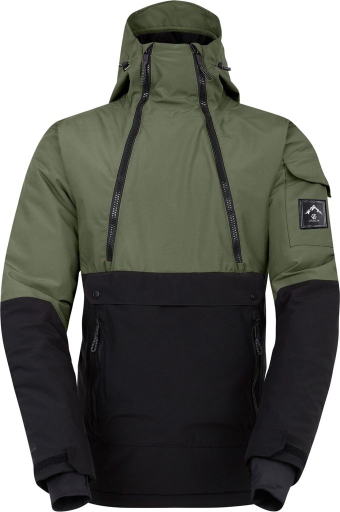 Dare 2B - "T-Bar" Skijacke Über den Kopf für Herren RG11249 (XXL) (Olivingrün/Schwarz)