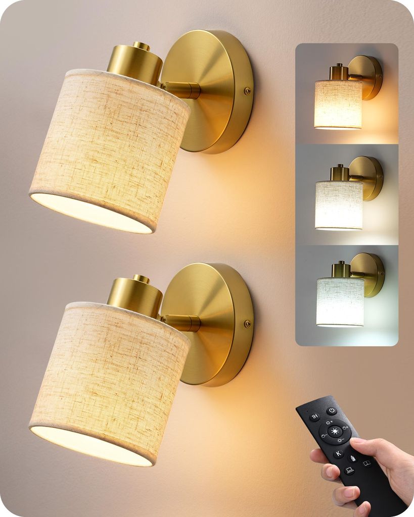 EDISHINE, zestaw 2 lamp ściennych, możliwość regulacji kąta Zdjęcie produktu 