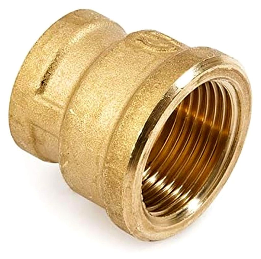 Messing Reduziermuffe 1 1/2" IG x 1" IG