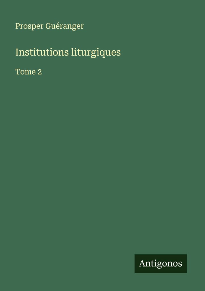 Liturgische Institutionen