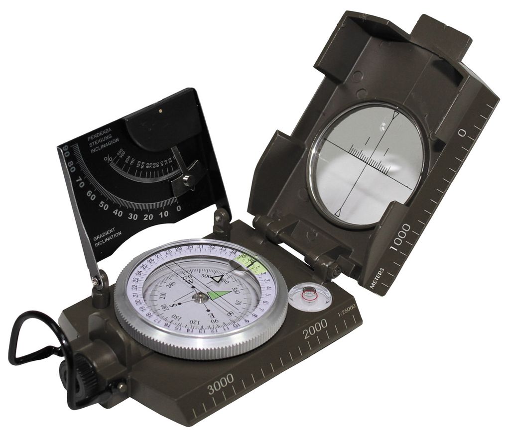 Professioneller Marschkompass Metall Peil Kompass Bundeswehr Compass Reisen 360 