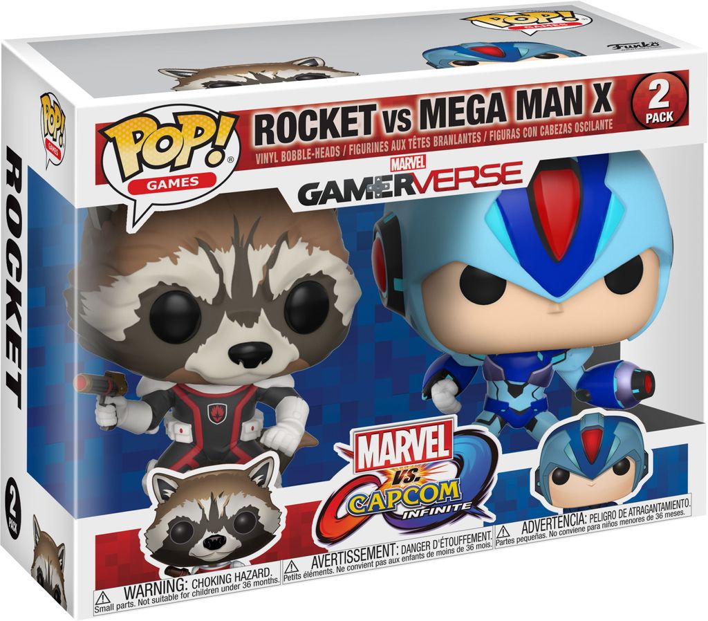 Marvel Capcom - Rocket vs Mega Man X - Funko Pop! - Vinyl Figur