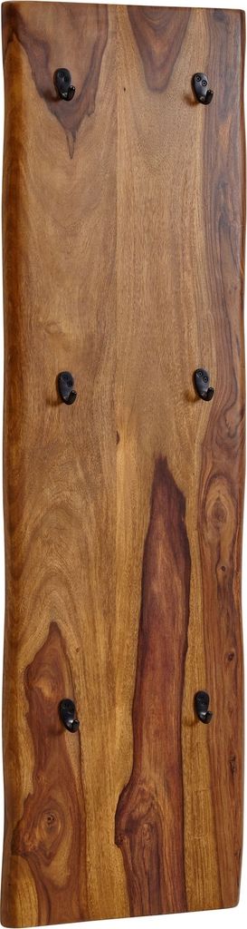 Garderobe "548" aus Sheesham in Braun. Abmessungen (LxBxH) 40x7x140 cm