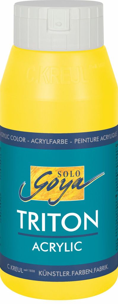 KREUL akrylová barva SOLO Goya TRITON, pravá žlutá světlá, Obrázek produktu 