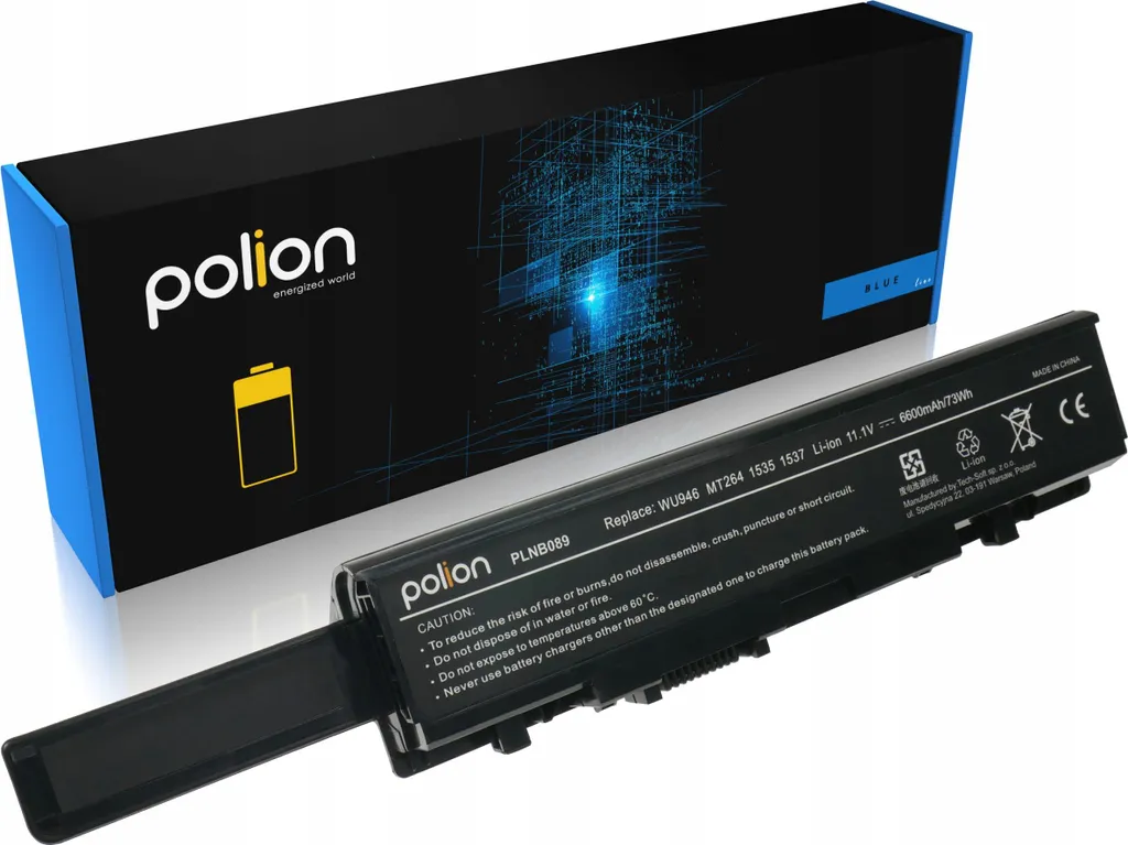 Réparer Autonomie PC Dell WU946 avec Batterie 6600 mAh Li-Ion POLION