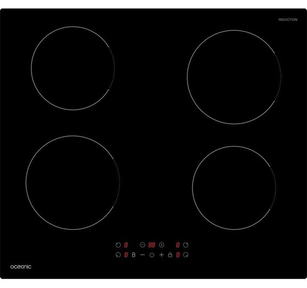 Placa de inducción Oceanic OCEATI4Z7B, 4 zonas, 7200 W, Imagen del producto 