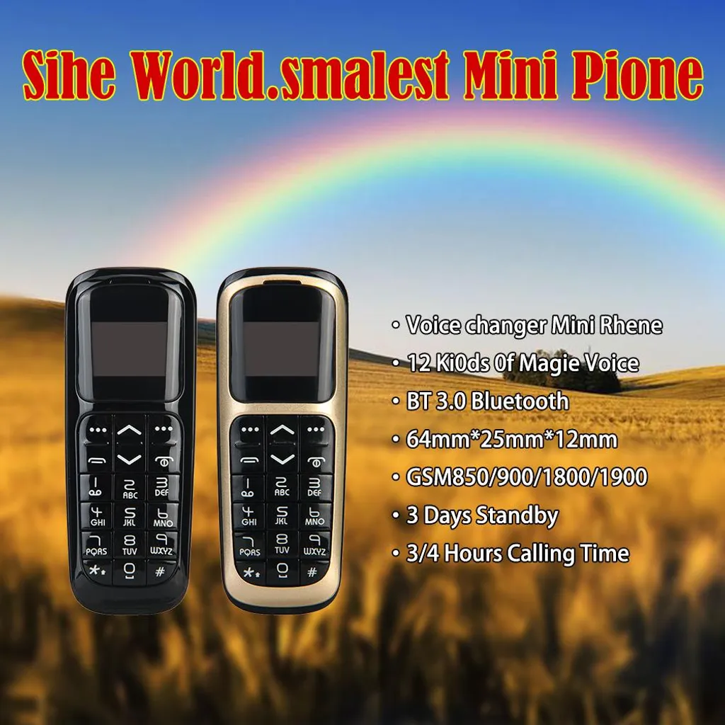 V2 Mini BT Téléphone Micro avec Bluetooth et Autonomie Prolongée