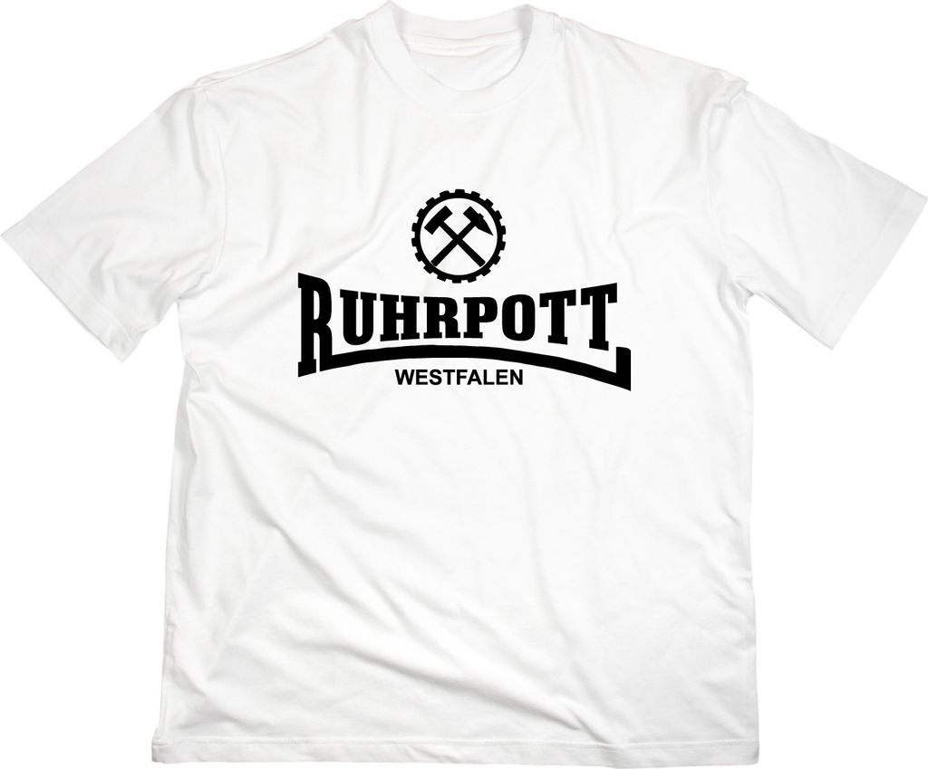 Styletex23 T-Shirt Ruhrpott Westfalen Ruhrgebiet, weiss, XL