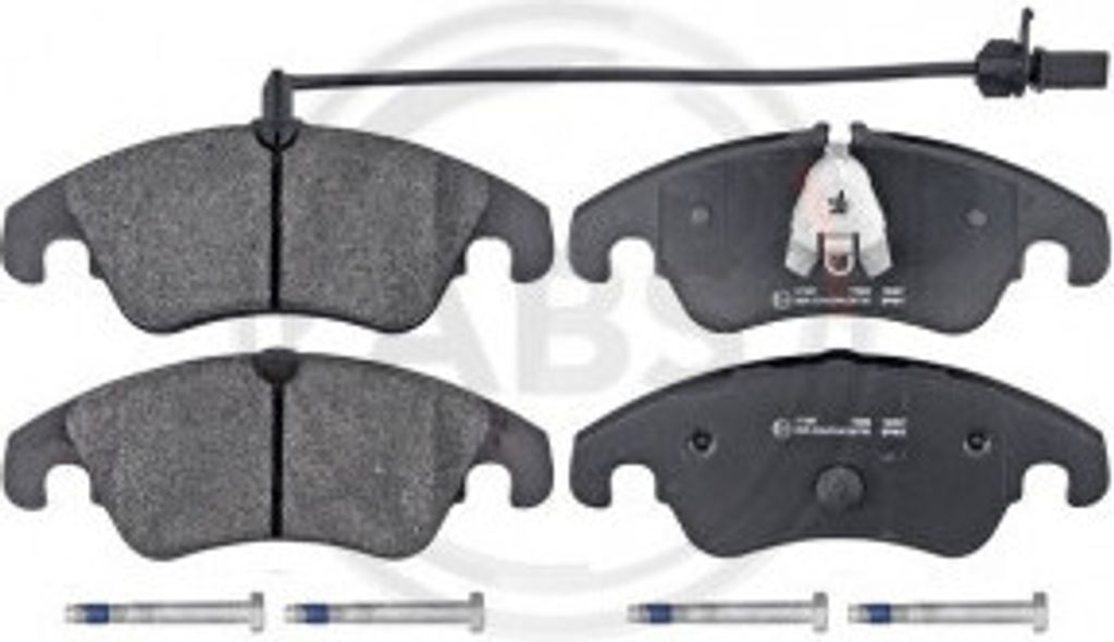 A.B.S. 37587 Bremsbelagsatz, Scheibenbremse OE 4G0698151 kompatibel mit A4 8K, A5 8T, A5 F5, A5 8F, A6 4G, A7 4G, Q5