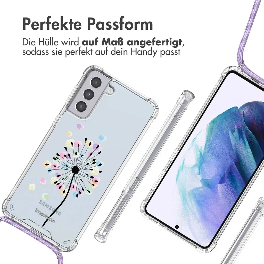 Cover Samsung S21 imoshion Sandstone Dandelion - Tracolla di Design - 2