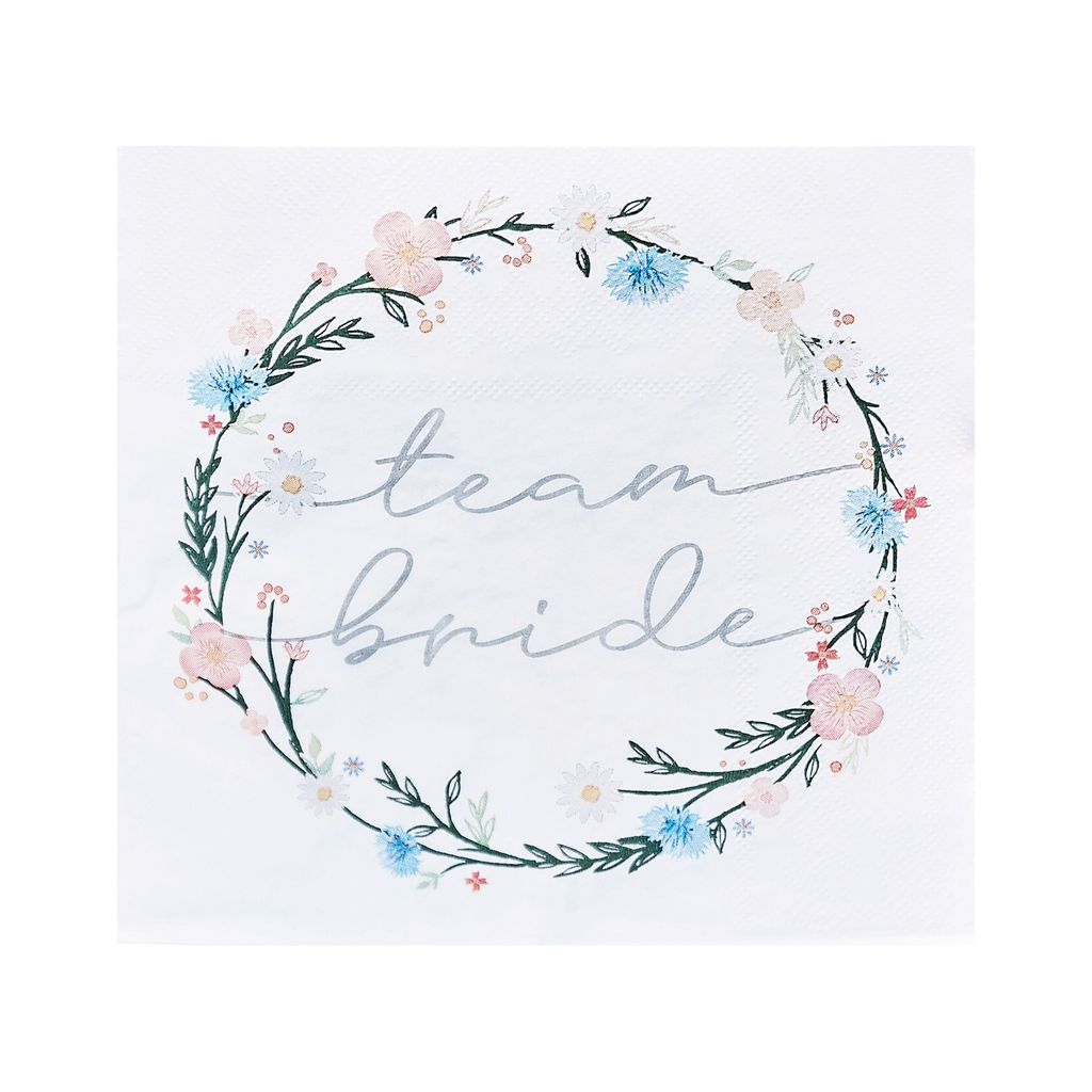 16 Boho Wedding Eco Servietten 33cm Produktbild 